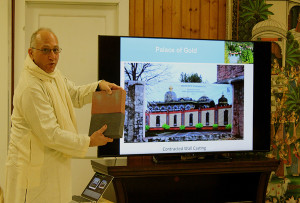 Gopisa Das Prabhupada Palace wall renovation New Vrindaban ISKCON